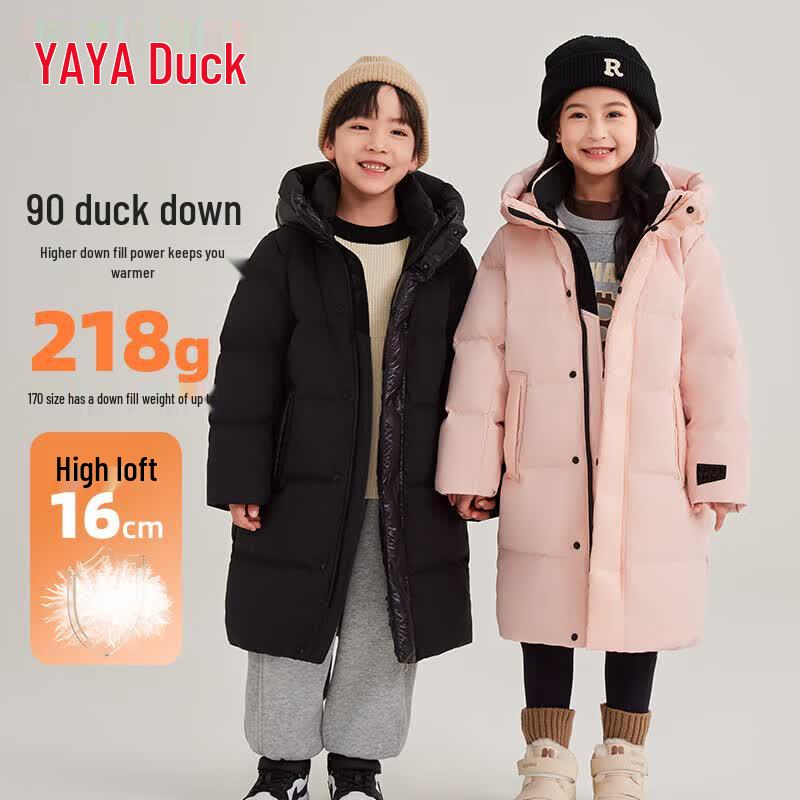 Yaya Kids' Warm Mid-Length Down Jacket
