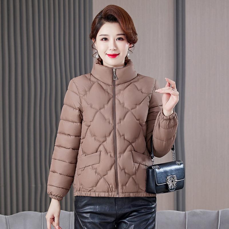 Осенне-зимнее модное пуховое хлопковое пальто большого размера, теплая куртка со стоячим воротником, пальто