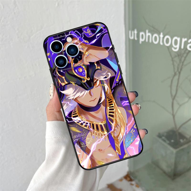 Чехол Genshin Impact Cyno для iPhone 16 15 11 12 13 14 Pro Max Plus XS X XR 12 13 Mini Задняя крышка