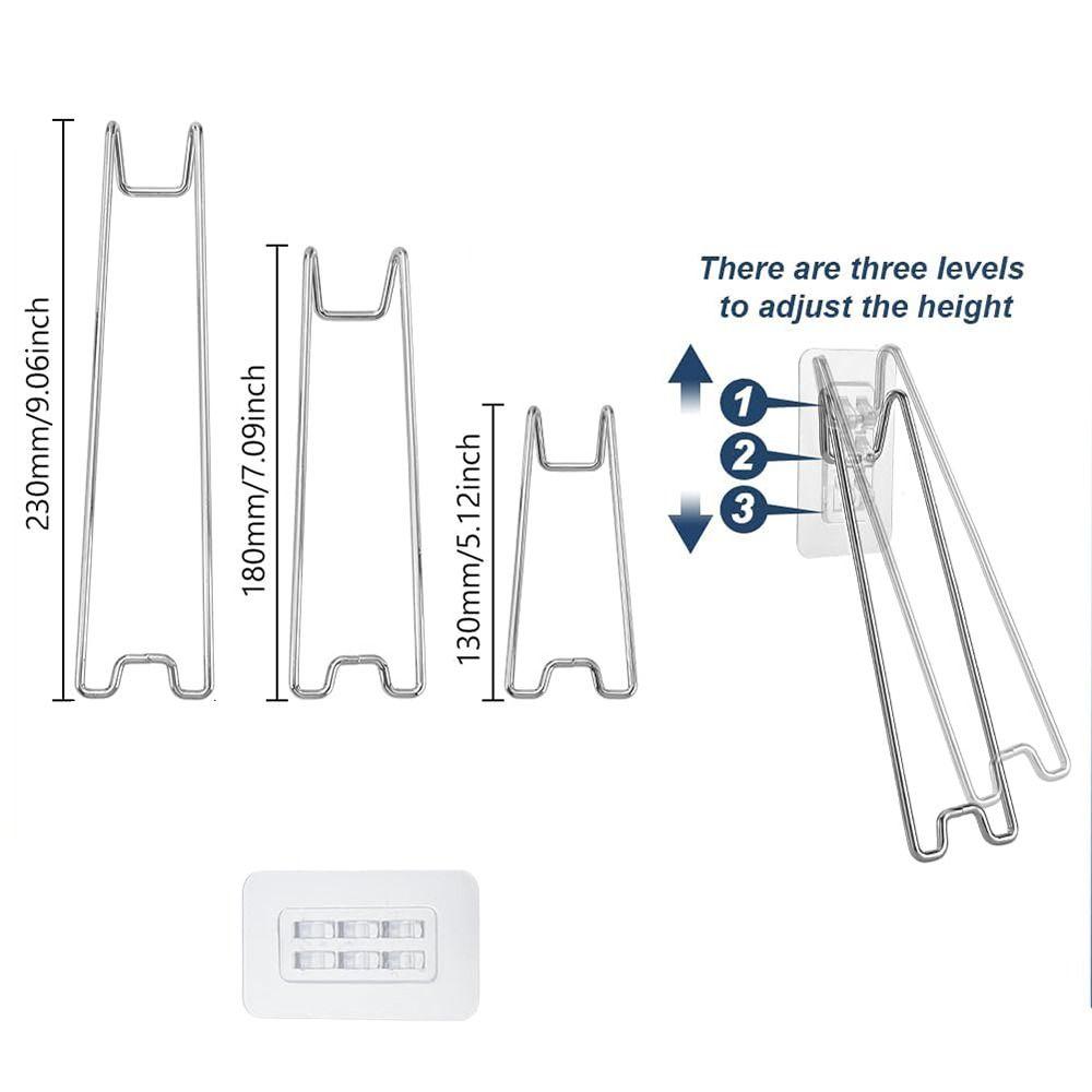 Self-Adhesive Picture Frame Bracket Stainless Steel Easel Back Stand Art Display