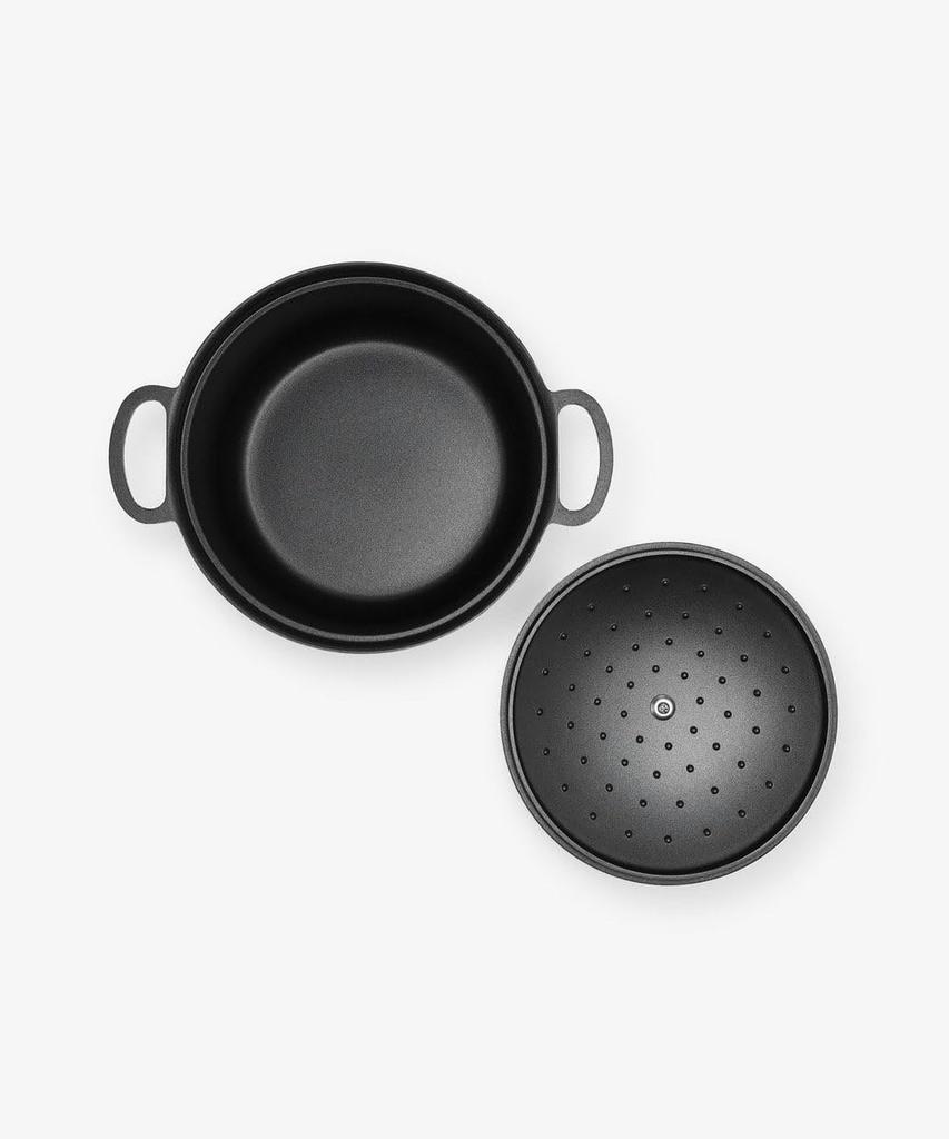 Afternoon Tea Living JJ22 Набор из чугунной кастрюли-кокотницы и сковороды с логотипом, мокко-бежевый