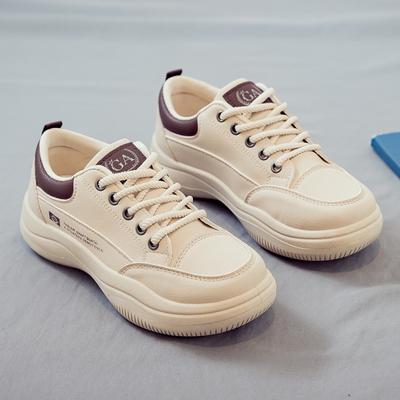 Весенние маленькие белые туфли женские туфли новые на толстой подошве увеличивающие рост туфли на платформе мягкая подошва