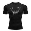 Print Compression Shirt for Men Short Sleeve Rash Guard Gym Workout Fitness Undershirts Baselayer Athletic Quick Dry T-Shirt Tee