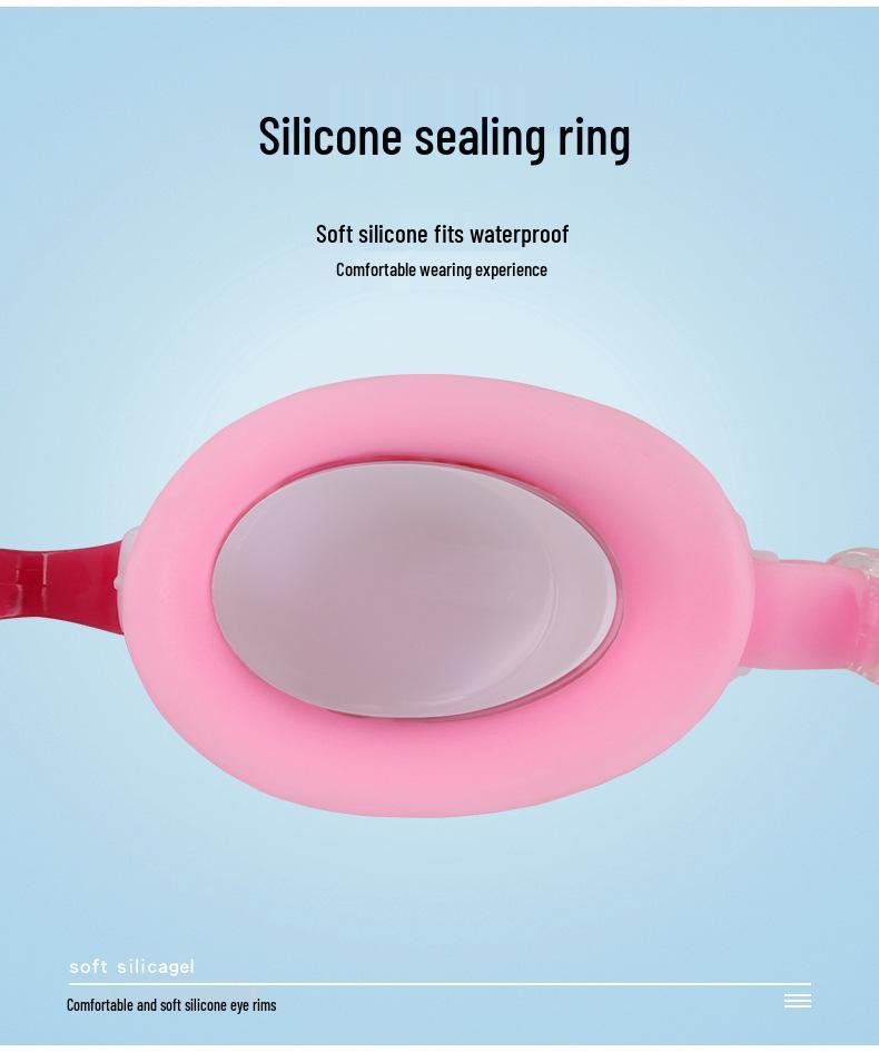 Детские очки для плавания с высокой четкостью и водонепроницаемостью, в коробке, для мальчиков и девочек