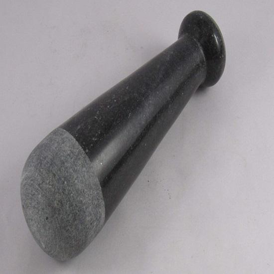 Мельница из натурального камня с пестиком-ступкой для специй, приправ, пасты гуакамоле