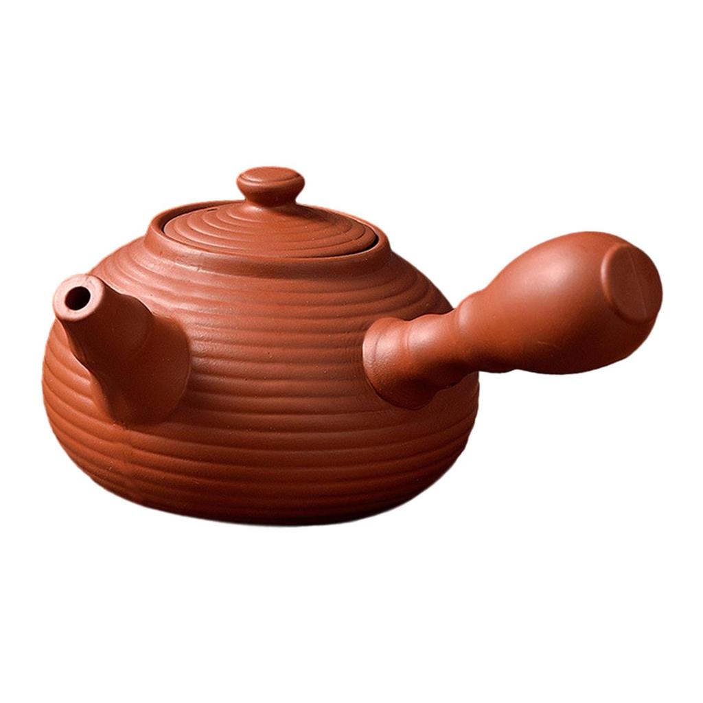 Керамический чайник прочный с боковой ручкой для пикника, походов, подарок для любителей чая