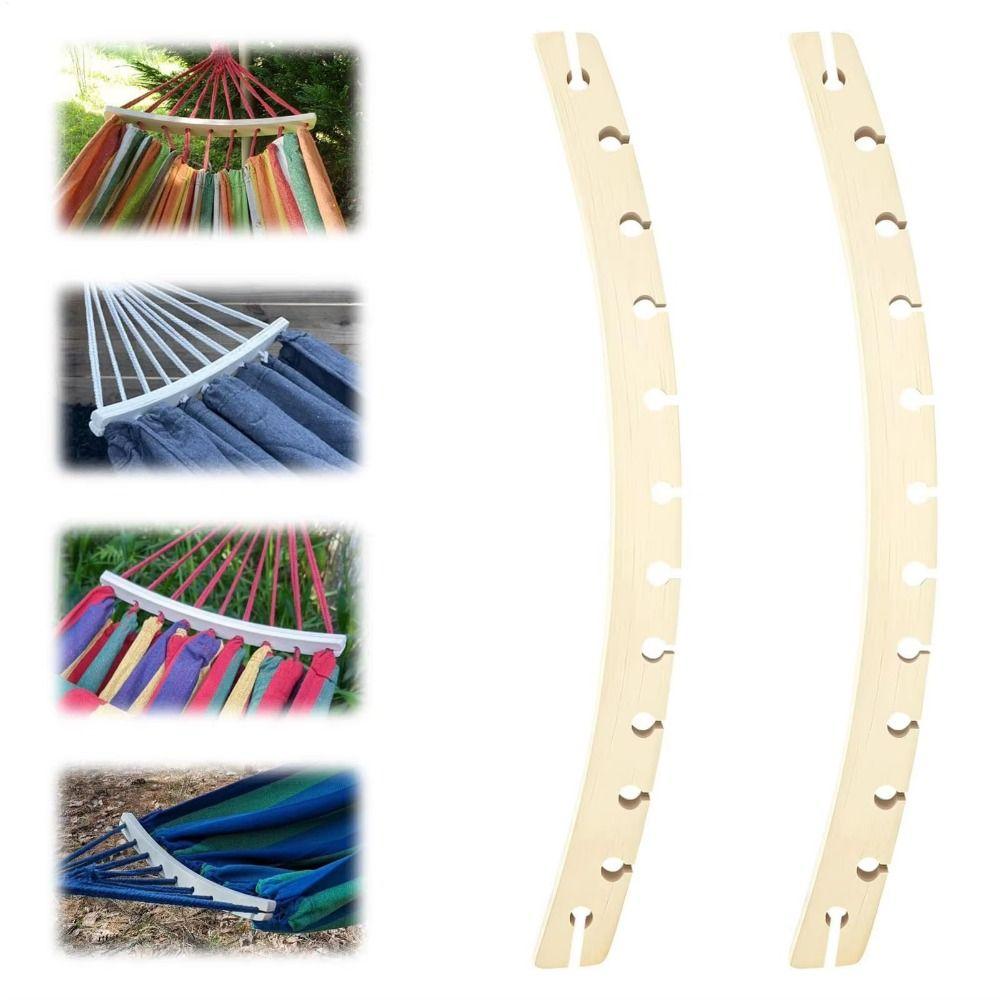 2Pcs Sturdy Hammock Spreader Bars 2 Pieces Wooden Spreader Bars Garden Patio Backyard