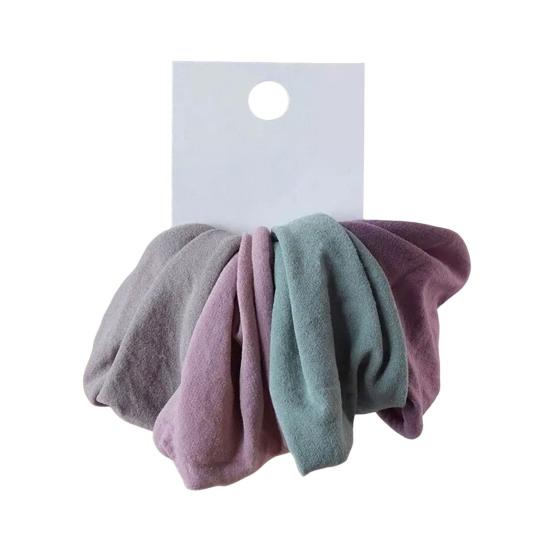 4 шт. Резинки для волос Утолщенные Расширенные Высокоэластичные Резинки для волос Однотонные Держатели для хвоста Мягкие Аксессуары для волос