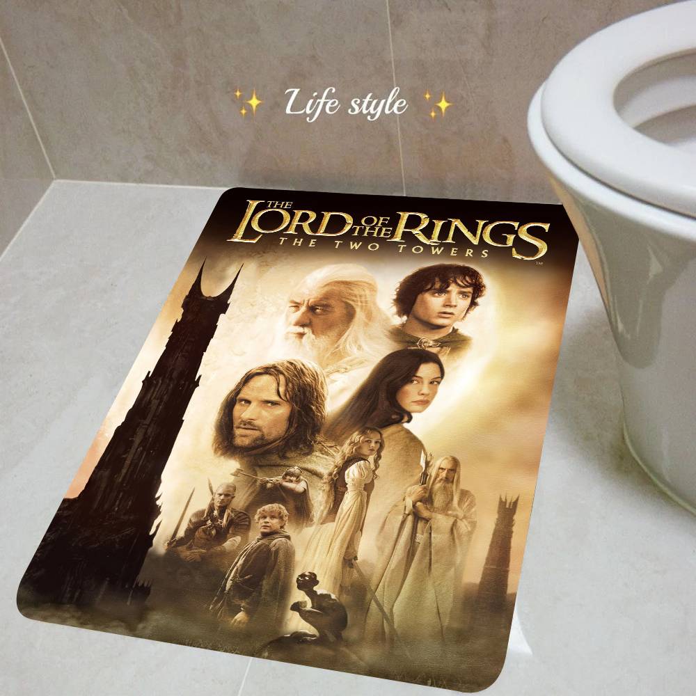 T-The L-Lords Of The R-Rings Movie Sticky Door Mat Washable Non-Slip Living Room Sofa Chairs Area Mat Kitchen Doormat Area Rug