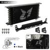 AN10 10Row Aluminum Oil cooler W/ 262mm Mounting Bracket Kit Trust Type  7/8"-14 UNF accessories for vehicles Black/Blue