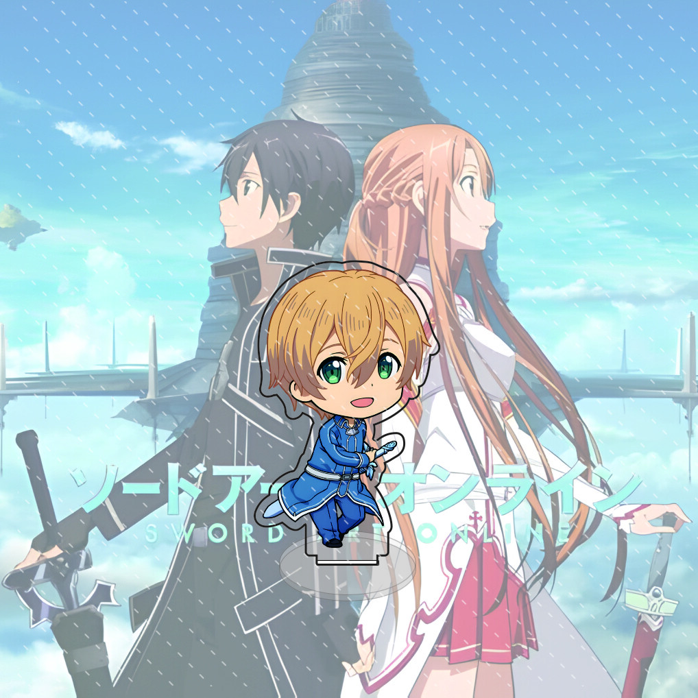 Аниме Sword Art Online Акриловая подставка Модель Фигурка Настольное украшение Коллекционный подарок 10 см
