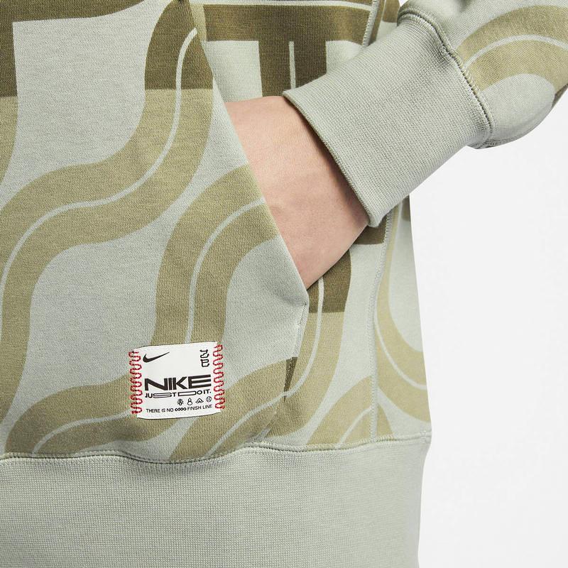 Nike Cny As M Nsw Aop Год Змеи Лимитированная Мода Удобное Мягкое Худи Мужские худи Светло-зеленый HV8207370