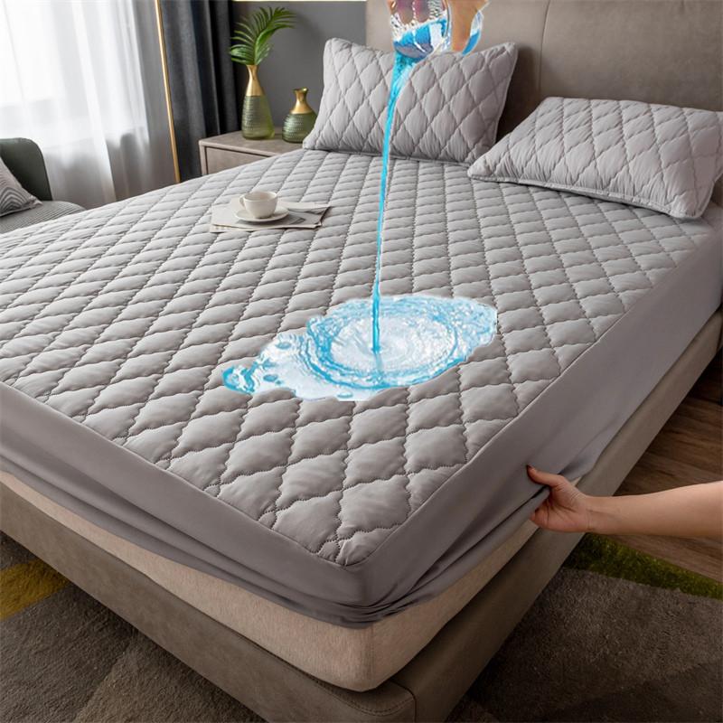 11 цветов стеганый процесс водонепроницаемый чехол для матраса Queen Size 180x200 см простыня защитный чехол для матраса для односпальной двуспальной кровати
