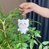 Delightful Cartoon Plush Keychain Bear Bunny And Cat Beautifully Crafted With Soft Fur