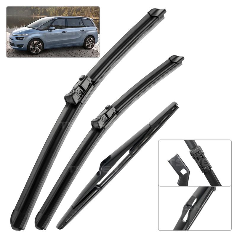 Передние и задние дворники для Citroen C4 Grand Picasso 2 2013- 2014 2015 Щетки стеклоочистителя Лобовое стекло Оконные щетки 30"30"12