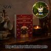 Countdown Calendar 24 Days Bulldog Advent 2026, Acrylic Puppy Ornaments Christmas Calendar, 2D Flat Dog Xmas Tree Pendant for Tree, Holiday