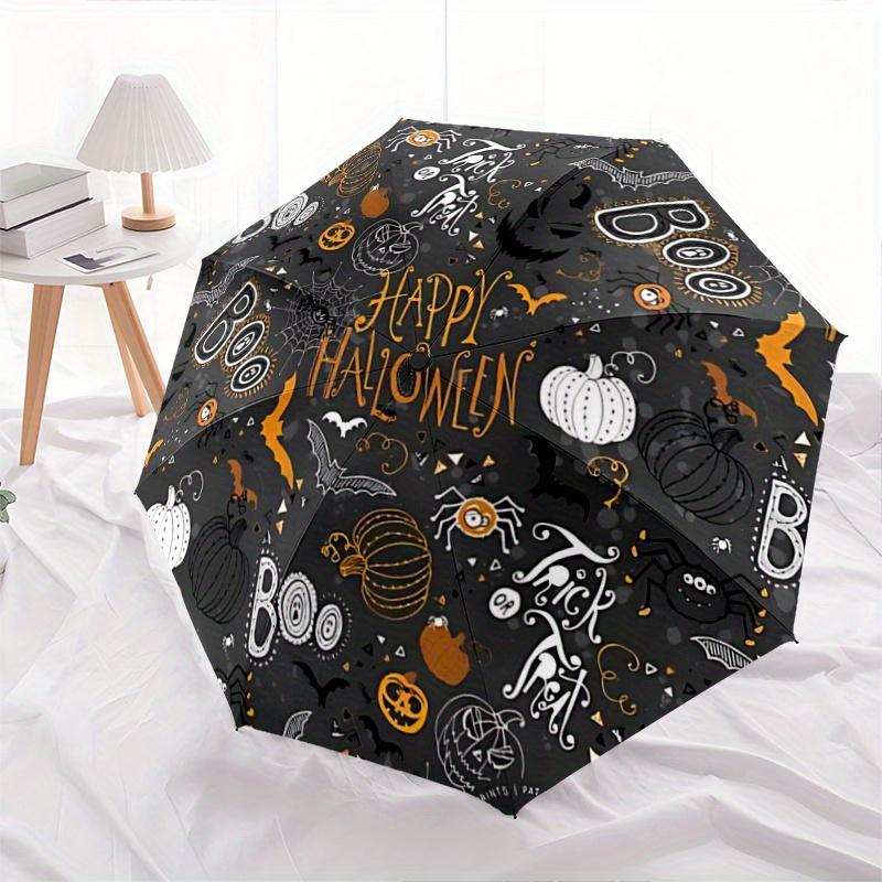 1pc Happy Halloween Automatic Opening and Closing Folding - A Good Choice for Gifts, Fashionable and Convenient Umbrella With Cute Cartoon Charac