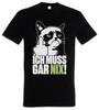 Must Gar Nix T-Shirt Mens Womens Tees Top Kitty Cat Kitten Gift Fun Fun Lazy Cat Kitten Fun