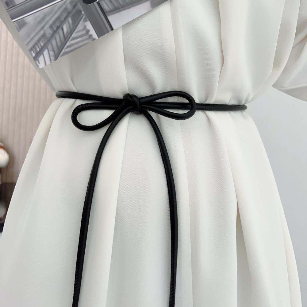 Non-hole Round Rope Belt Waist Chain Knotted Waist Belt New Waist Closing Decorative Women