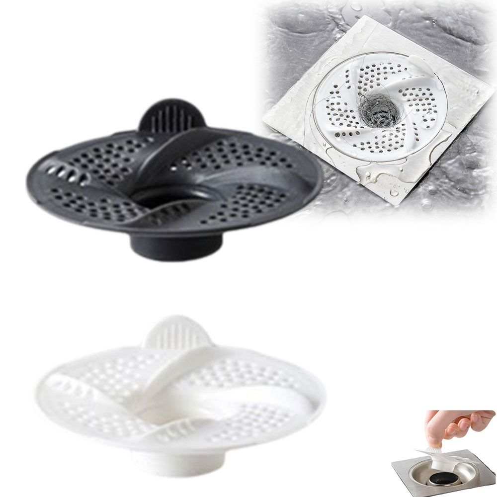 3pcs Rotating Floor Drain Vortex Anti-Clogging Filter New Sink Strainer Bathroom