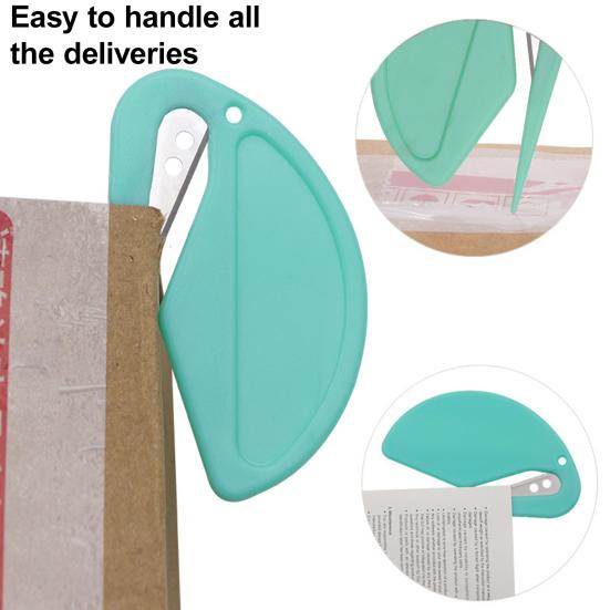 2Pcs/Set Letter Opener Plastic Mini Portable Multi-functional Pointy Tip Safe Sharp Efficient Mail Envelope Opener Cutter Home Office Supplies