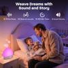 Wake Up Light Dimmable Night Light White Noise Sound Machine with 30 Soothing Sounds Sunrise Alarm Clock for Heavy Sleepers Gift