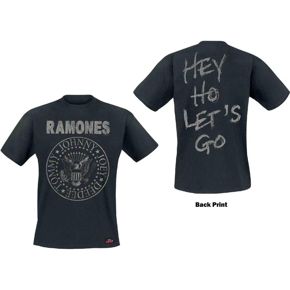 The Ramones Logo Seal Hey Ho Merchandise TShirt MLXl2xl New