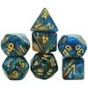 7pcs DND Polyhedral Dice Set Mixed Coloured with Glitter Dice of D4 D6 D8 D10 D% D12 D20 for DND TRPG Game Entertainment Table Games Party Games