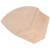 100Pcs/Bag Fan Shaped Coffee Filter Paper Wood Pulp Filter Paper Coffee Making Accessory