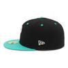 New Era Newera Cap 59FIFTY 14721119 NER35C0391 PHI Black 7 SIDE PATCH UNDER VISOR ONSPOTZ Special Order Hat Gokyu Fifty 5950 Side Patch Straight Flat