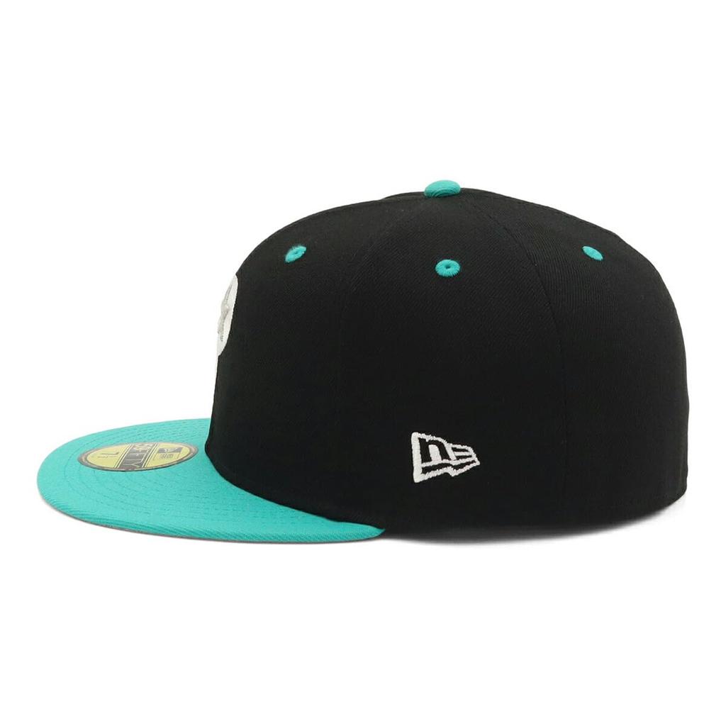 New Era Newera Cap 59FIFTY 14721119 NER35C0391 PHI Black 7 SIDE PATCH UNDER VISOR ONSPOTZ Special Order Hat Gokyu Fifty 5950 Side Patch Straight Flat