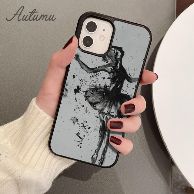 Балерина Балетные Туфли Танцующая Девушка Чехол для Телефона для iPhone 17 Air 15 16 16e 11 12 13 14 Pro Max Plus Cover coque Fundas