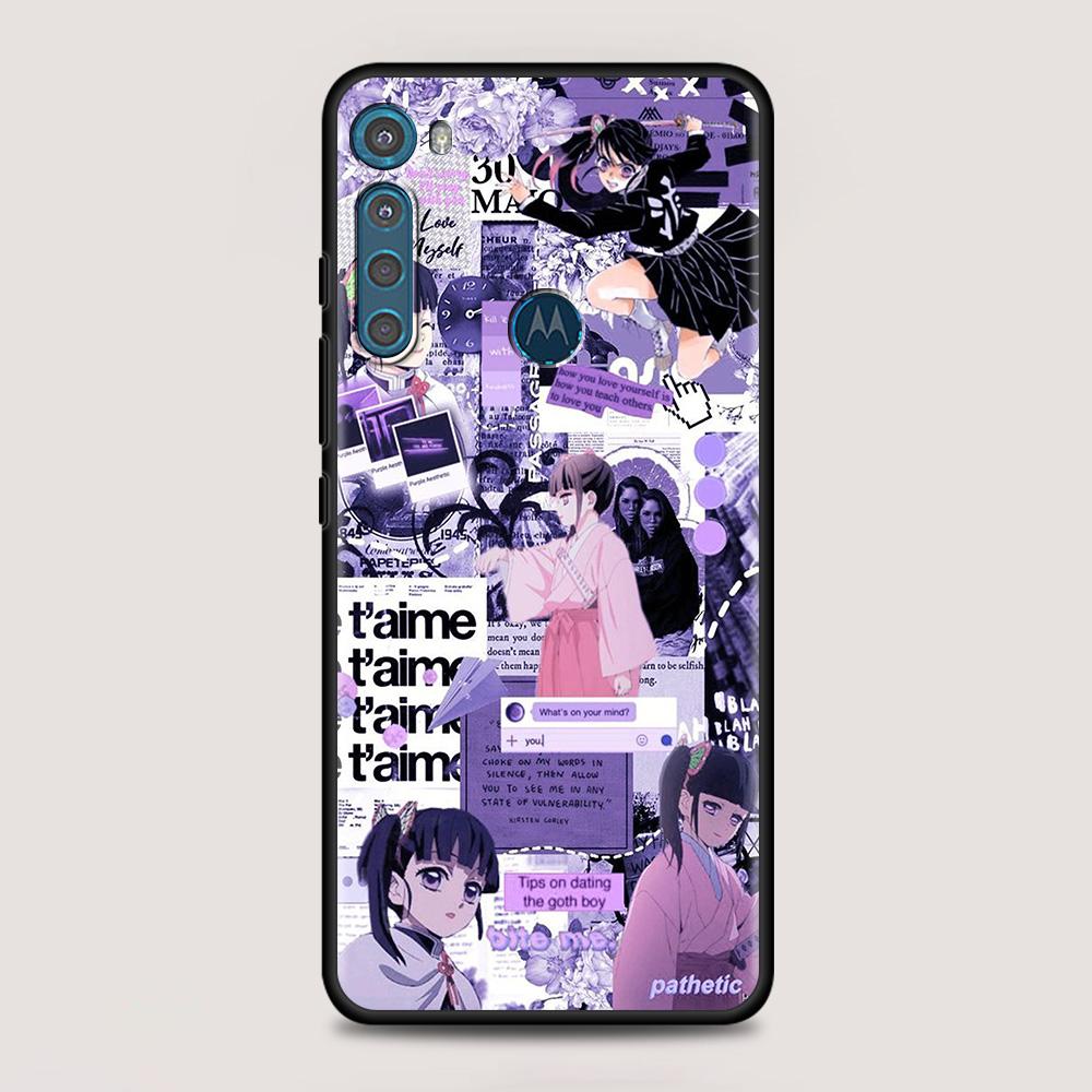 Чехол Kimetsu No Yaiba Demon Slayer для MOTOROLA One Fusion для Moto G10 G9 G8 Plus Play Power One G20 G30 G40 G50 G60 Edge 20