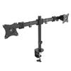 Desk mount for 2 monitors 13-27 inches Dual vesa Logilink swivel