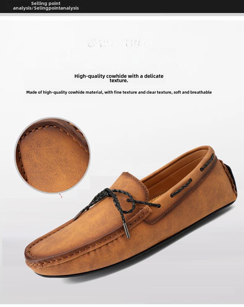 Мужские мокасины больших размеров с бархатной подкладкой: Теплая повседневная обувь для вождения на все времена года