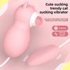 Сосать Tide Cat Двойное прыгающее яйцо Женский пульт дистанционного управления Сосание языка Сильный шок Флирт Мастурбатор Взрослые секс-товары