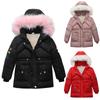 Autumn Winter Girls Jackets Keep Warm Thickening Comfortable Kids Cotton Padded  Jacket Solid Hooded Casual Girls Coat 4-6 Years Kids