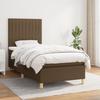 3142468 vidaXL Divan Bed with Mattress Dark Brown 90x200 Cm