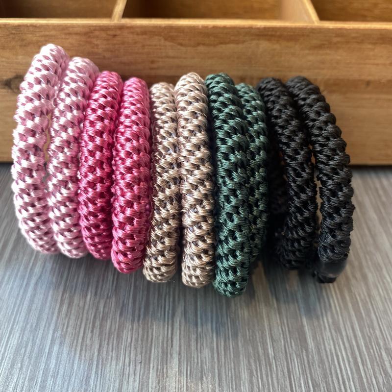 10pcs/set Colorful Knekki Hair Tie for Women Elastic Black Hair Bands Girls Ponytail Holders Hair Rope Gum Knekki Haar Elastiek