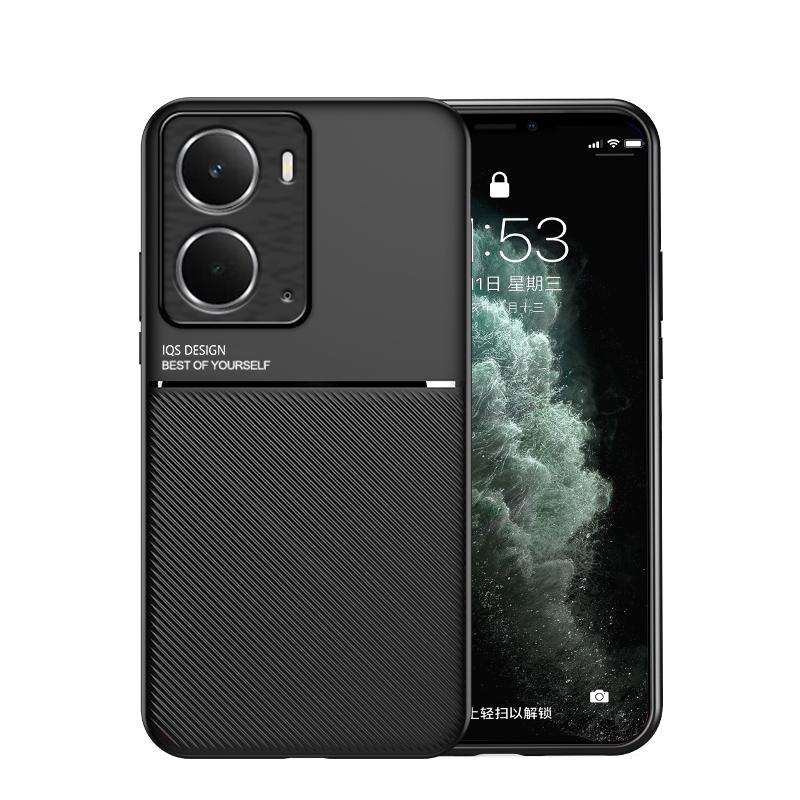 Текстурированный магнитный чехол для телефона OPPO Realme P3 с полной защитой четырех углов, противоударный и устойчивый к падениям