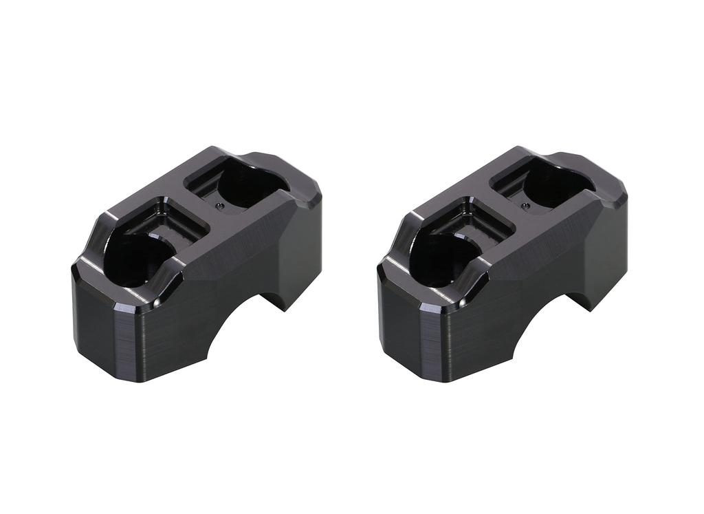 KITACO Handle Upper Holder Type 3 Universal Monkey Dax CT125 Hunter (Black) (for 22.2 handlebars) 125, 125, Grom, Cub, PCX125, CL250, GB350/S, etc.