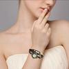 JewelryWe Watch Bracelet Leather Watch Antique Style Braided