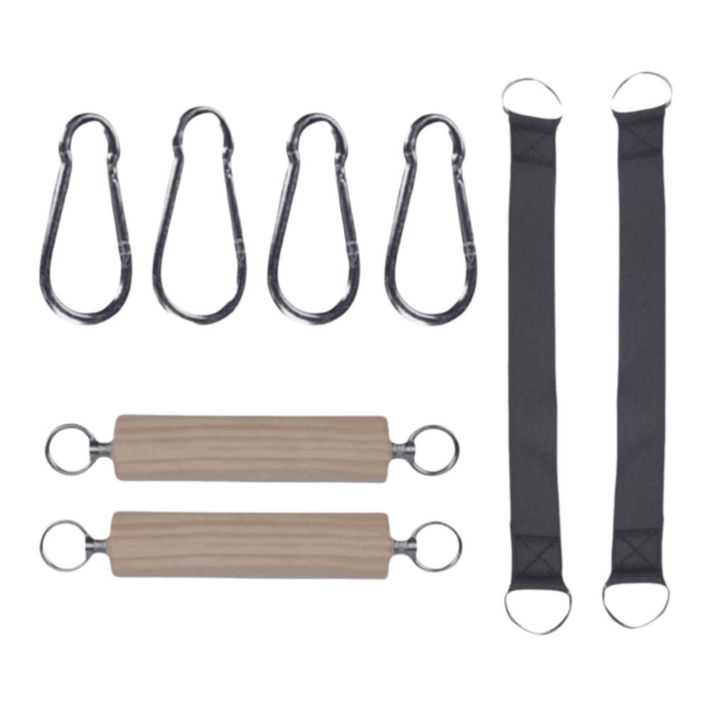 8pcs Double Ring Lat Pull Down Handle Tricep Rope Gym Exercise Handle Pull Up Handle Home Gym