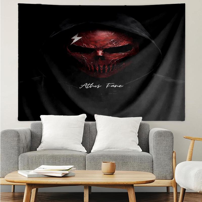 Devil's Night Tapestry for Bedroom Aesthetic Classroom Tapestries Wall Hanging for Living Room Dorm Office,Ideal Creative Gift