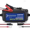 ADPOW 12V Battery Charger, 5A Battery Charger for 15-120Ah, Maintenance Charger, Sulfation Removal, 7-Stage Automatic Charging, LED Display, Over