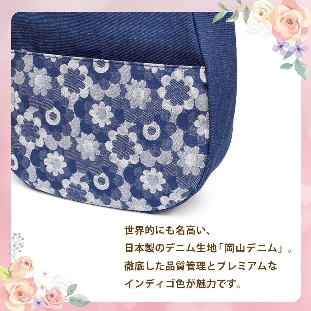 Tote Shoulder Made in Okayama One Shoulder Tote Birthday [creareki] Women's Bag, 2way, Lightweight, Bag, Japan, Denim, R&C Bag, Mother's Day, Mom,