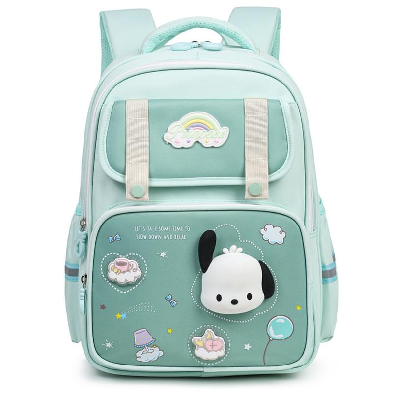 Детский рюкзак Sanrio Cinnamoroll для девочек начальной школы из легкой ткани Oxford с мультяшным дизайном для школы