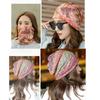 Collar Summer Hat Head Wrap Turban Headscarf Scarf Ruffle Cancer Hat Beanie Stripe Hat Outdoor Cap
