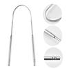 1Pcs Stainless Steel Tongue Scraper U-shaped Metal Fresh Breath Cleaning Coated Tongue Toothbrush Oral Hygiene Care Tools