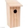 Wooden Nest Box - Mini Square - 21.5 Cm Wooden Nest Box : - Form : Square - Format : Small - Dimensions : 10.4 X 11 X 21.5 Cm (lx L X